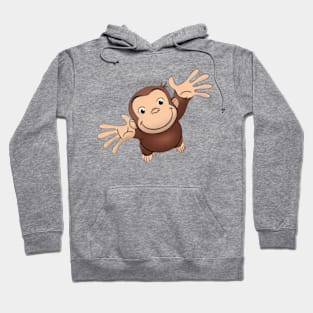 Curious George wants to be picked up Hoodie